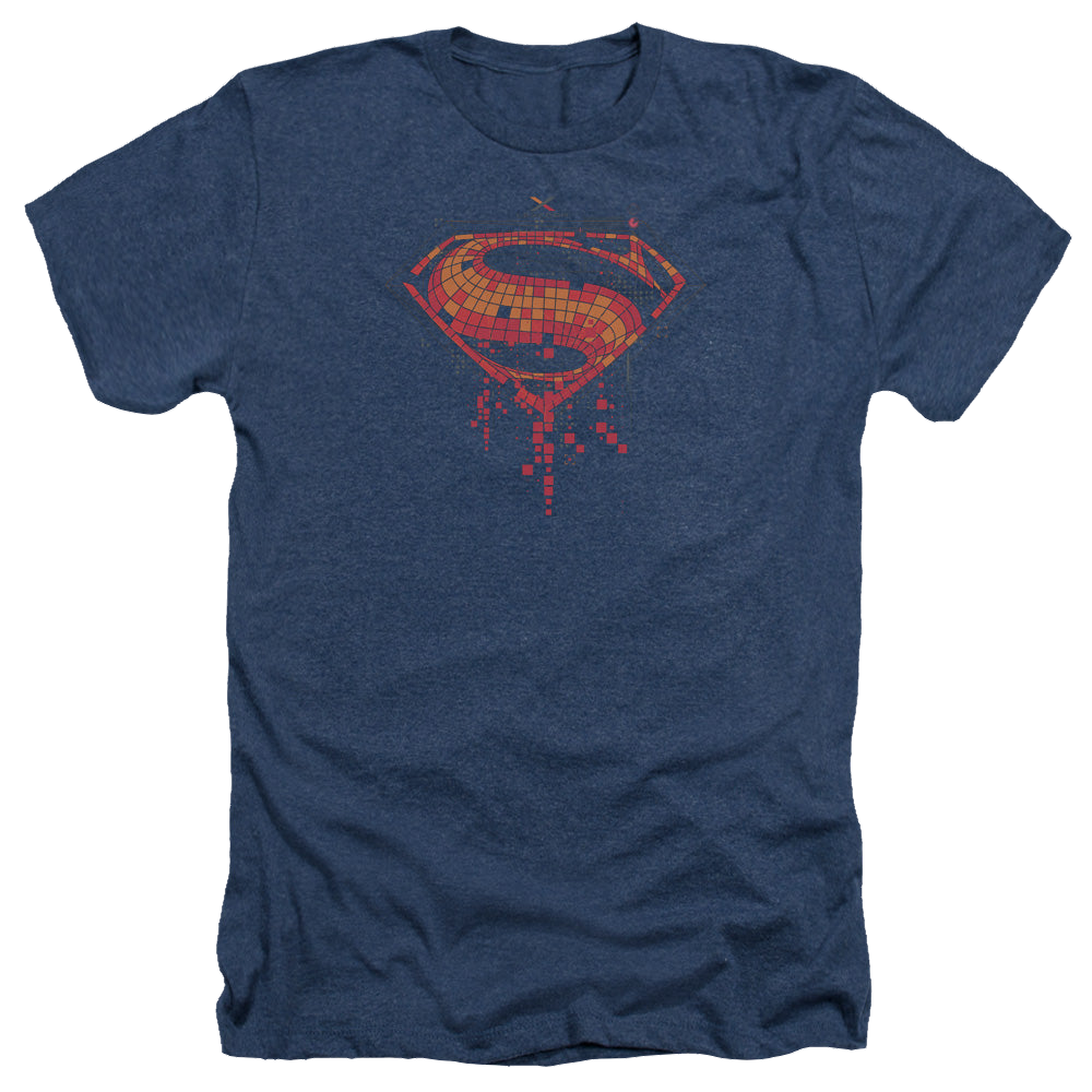 Batman v Superman Tech Super Logo - Men's Heather T-Shirt Men's Heather T-Shirt Batman   