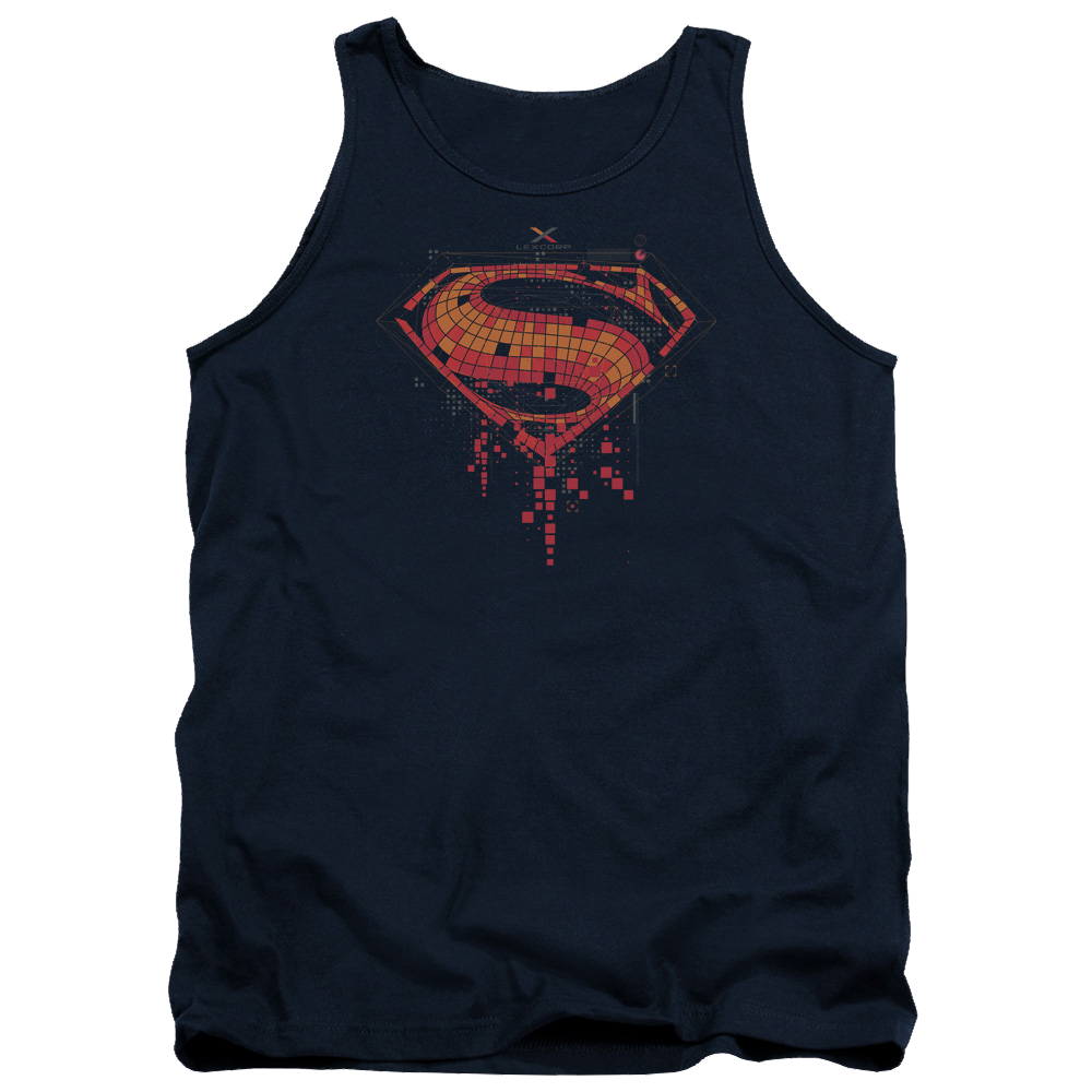 Batman v Superman Tech Super Logo - Men's Tank Top Men's Tank Batman   