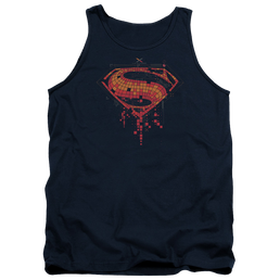Batman v Superman Tech Super Logo - Men's Tank Top Men's Tank Batman   