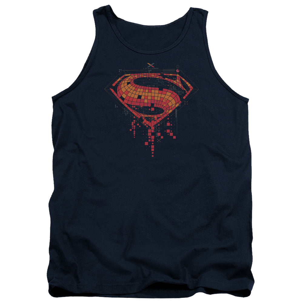 Batman v Superman Tech Super Logo - Men's Tank Top Men's Tank Batman   