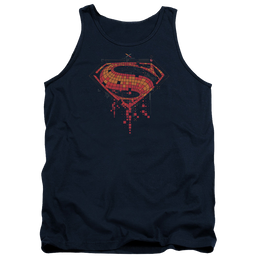 Batman v Superman Tech Super Logo - Men's Tank Top Men's Tank Batman   