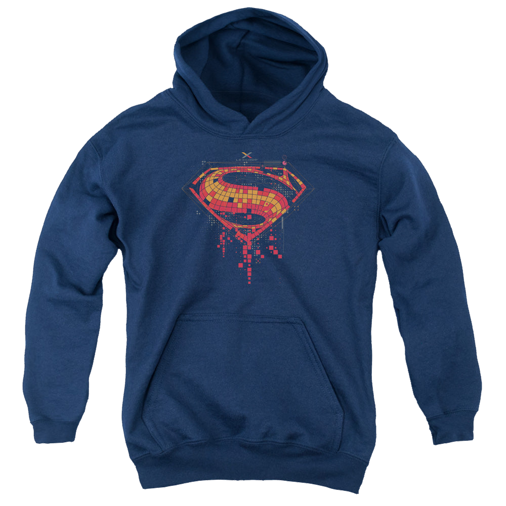 Batman v Superman Tech Super Logo - Youth Hoodie Youth Hoodie (Ages 8-12) Batman   