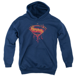 Batman v Superman Tech Super Logo - Youth Hoodie Youth Hoodie (Ages 8-12) Batman   