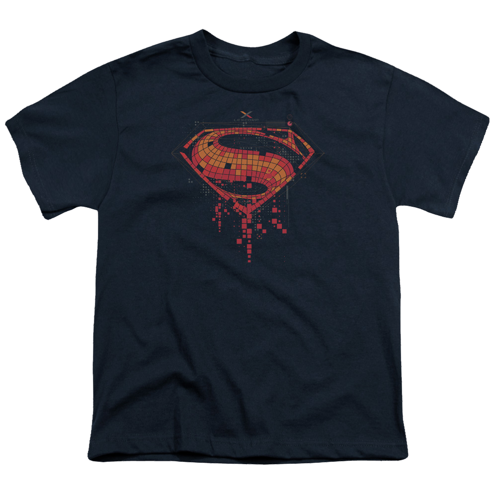 Batman v Superman Tech Super Logo - Youth T-Shirt Youth T-Shirt (Ages 8-12) Batman   