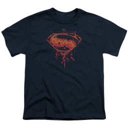 Batman v Superman Tech Super Logo - Youth T-Shirt Youth T-Shirt (Ages 8-12) Batman   