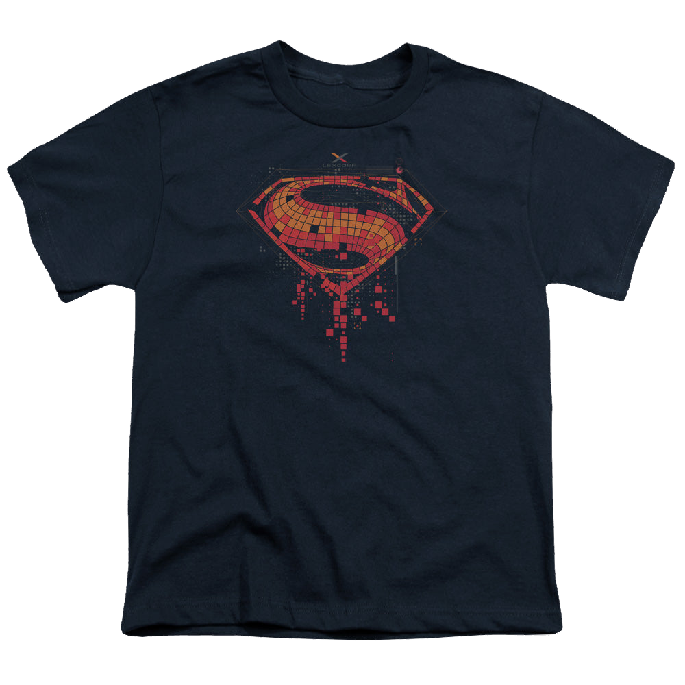 Batman v Superman Tech Super Logo - Youth T-Shirt Youth T-Shirt (Ages 8-12) Batman   