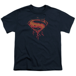 Batman v Superman Tech Super Logo - Youth T-Shirt Youth T-Shirt (Ages 8-12) Batman   