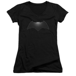 Batman v Superman Beveled Bat Logo - Juniors V-Neck T-Shirt Juniors V-Neck T-Shirt Batman   