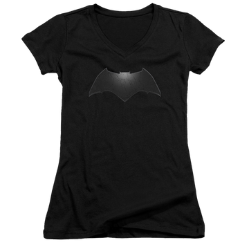 Batman v Superman Beveled Bat Logo - Juniors V-Neck T-Shirt Juniors V-Neck T-Shirt Batman   