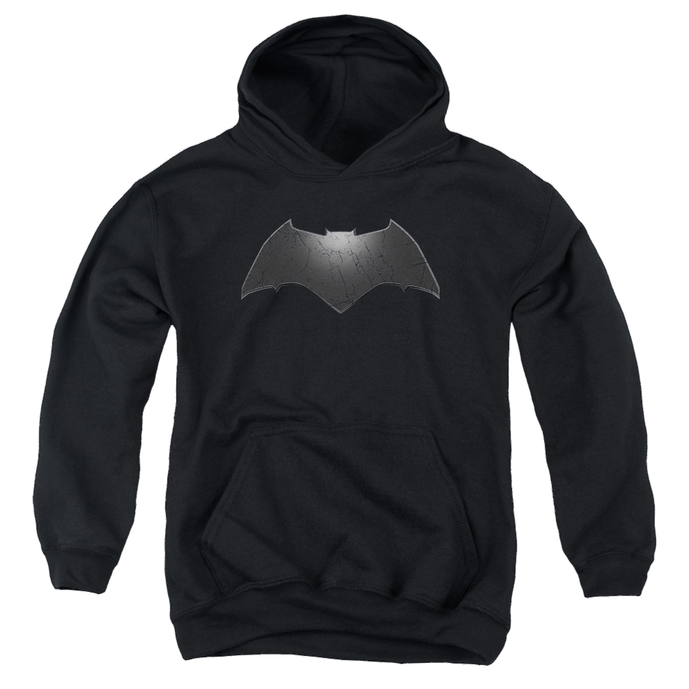Batman v Superman Beveled Bat Logo - Youth Hoodie Youth Hoodie (Ages 8-12) Batman   