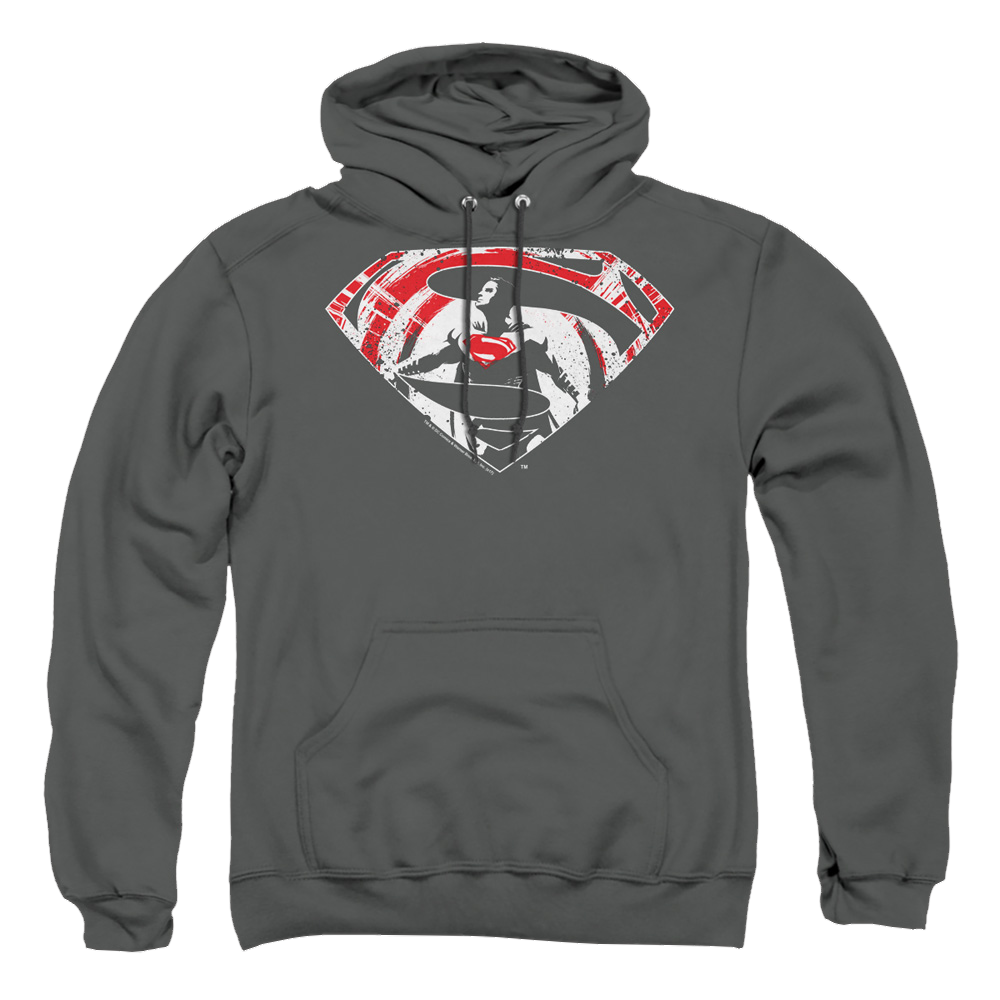 Batman v Superman Super Splatter Logo - Pullover Hoodie Pullover Hoodie Batman   