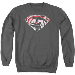 Batman v Superman Super Splatter Logo - Men's Crewneck Sweatshirt Men's Crewneck Sweatshirt Batman   