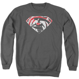 Batman v Superman Super Splatter Logo - Men's Crewneck Sweatshirt Men's Crewneck Sweatshirt Batman   