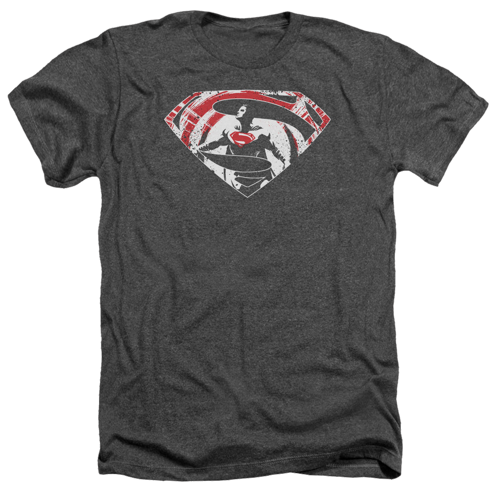 Batman v Superman Super Splatter Logo - Men's Heather T-Shirt Men's Heather T-Shirt Batman   