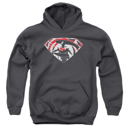 Batman v Superman Super Splatter Logo - Youth Hoodie Youth Hoodie (Ages 8-12) Batman   