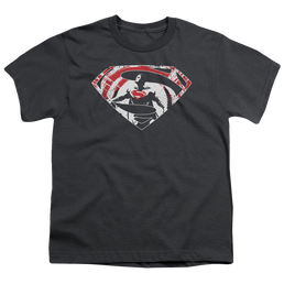Batman v Superman Super Splatter Logo - Youth T-Shirt Youth T-Shirt (Ages 8-12) Batman   