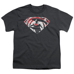 Batman v Superman Super Splatter Logo - Youth T-Shirt Youth T-Shirt (Ages 8-12) Batman   