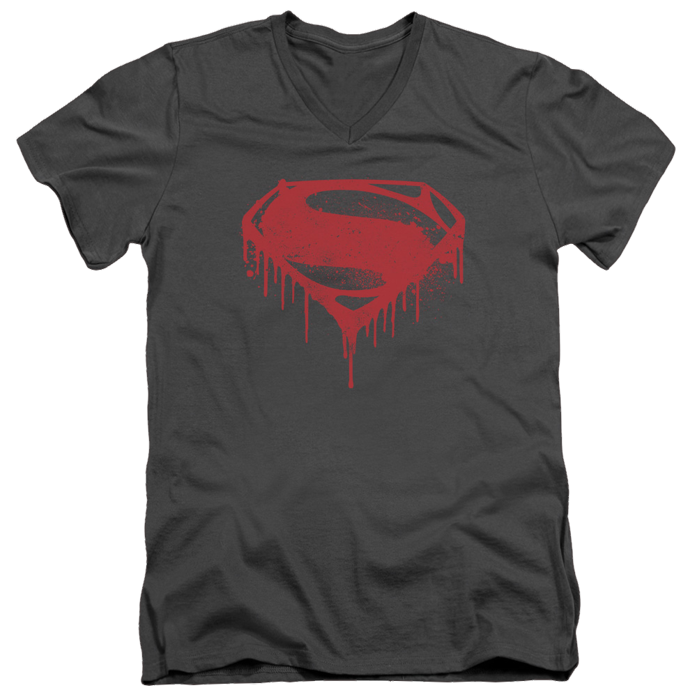 Batman v Superman Splattered - Men's V-Neck T-Shirt Men's V-Neck T-Shirt Batman   