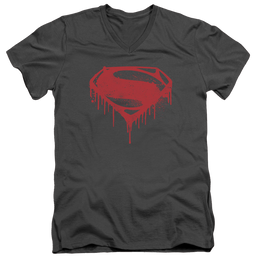 Batman v Superman Splattered - Men's V-Neck T-Shirt Men's V-Neck T-Shirt Batman   