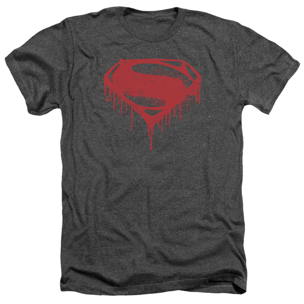 Batman v Superman Splattered - Men's Heather T-Shirt Men's Heather T-Shirt Batman   