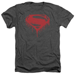 Batman v Superman Splattered - Men's Heather T-Shirt Men's Heather T-Shirt Batman   