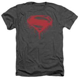 Batman v Superman Splattered - Men's Heather T-Shirt Men's Heather T-Shirt Batman   