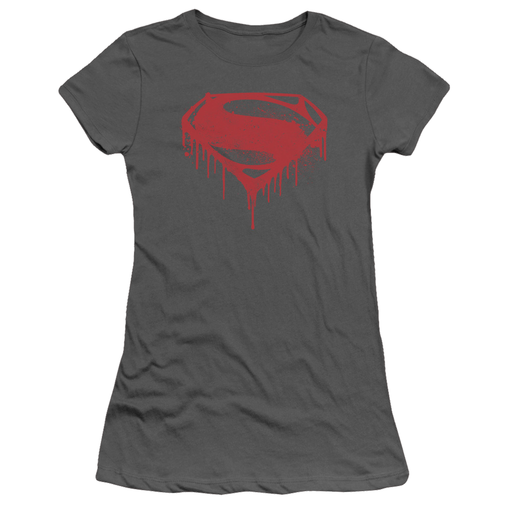 Batman v Superman Splattered - Juniors T-Shirt Juniors T-Shirt Batman   