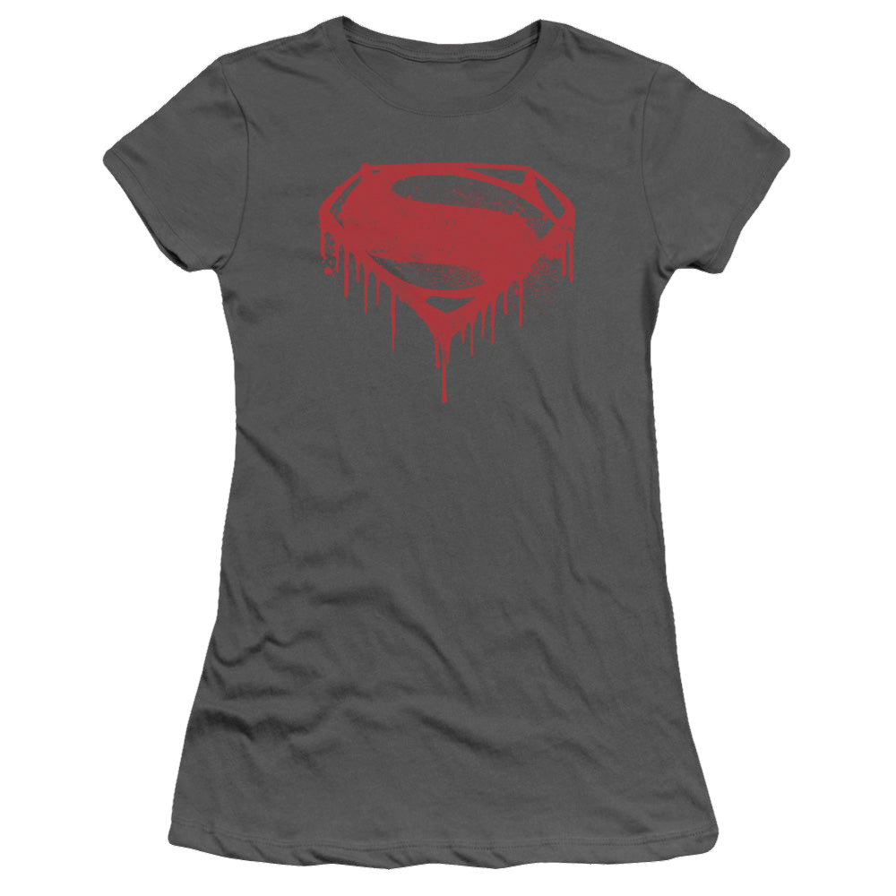 Batman v Superman Splattered - Juniors T-Shirt Juniors T-Shirt Batman   