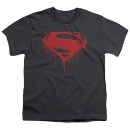 Batman v Superman Splattered - Youth T-Shirt Youth T-Shirt (Ages 8-12) Batman   