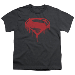 Batman v Superman Splattered - Youth T-Shirt Youth T-Shirt (Ages 8-12) Batman   