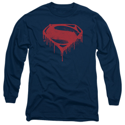 Batman v Superman Splattered - Men's Long Sleeve T-Shirt Men's Long Sleeve T-Shirt Batman   