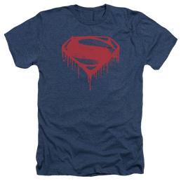 Batman v Superman Splattered - Men's Heather T-Shirt Men's Heather T-Shirt Batman   