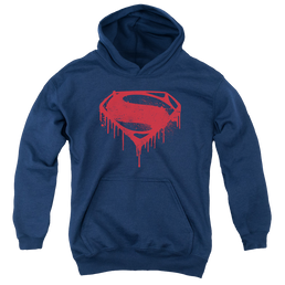 Batman v Superman Splattered - Youth Hoodie Youth Hoodie (Ages 8-12) Batman   