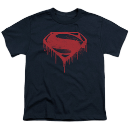 Batman v Superman Splattered - Youth T-Shirt Youth T-Shirt (Ages 8-12) Batman   