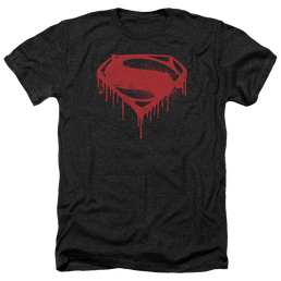 Batman v Superman Splattered - Men's Heather T-Shirt Men's Heather T-Shirt Batman   