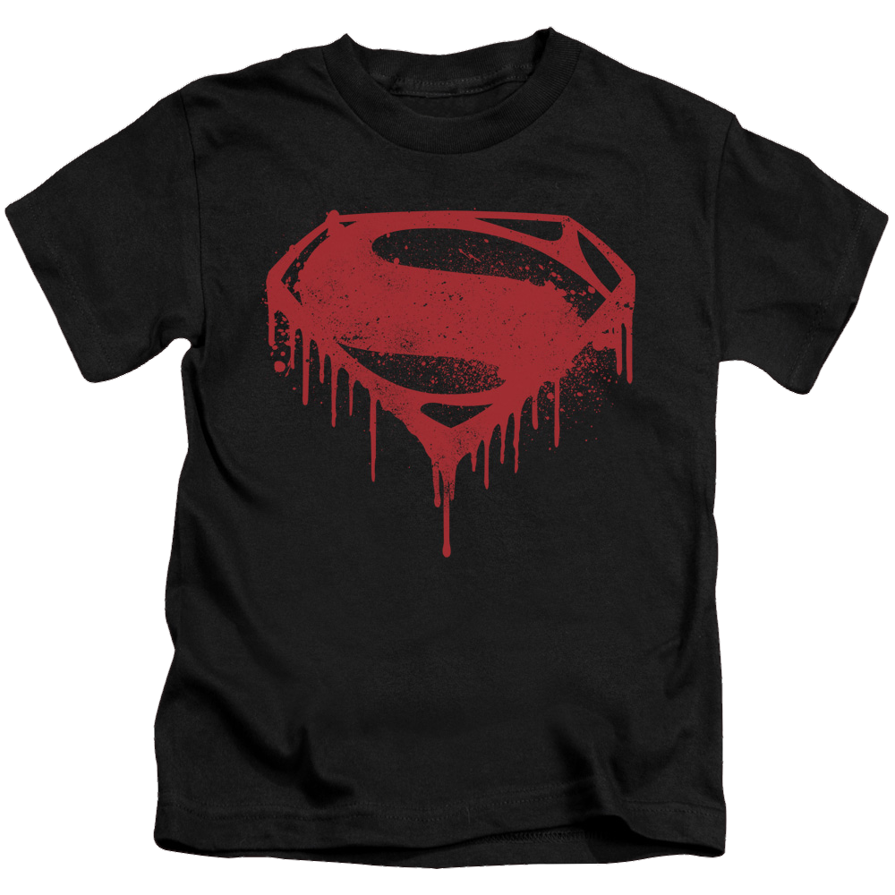 Batman v Superman Splattered - Kid's T-Shirt Kid's T-Shirt (Ages 4-7) Batman   