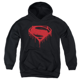 Batman v Superman Splattered - Youth Hoodie Youth Hoodie (Ages 8-12) Batman   