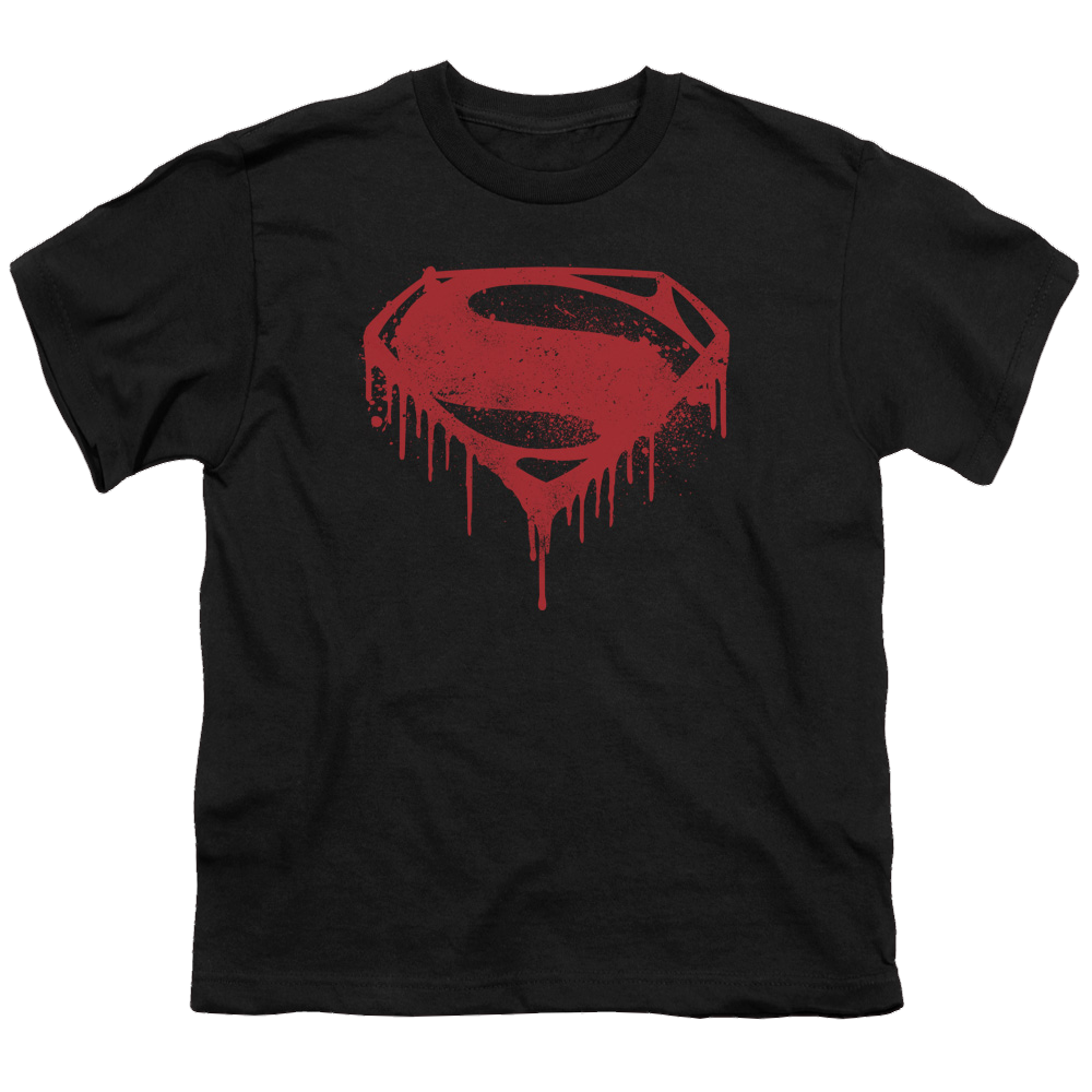 Batman v Superman Splattered - Youth T-Shirt Youth T-Shirt (Ages 8-12) Batman   
