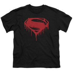 Batman v Superman Splattered - Youth T-Shirt Youth T-Shirt (Ages 8-12) Batman   