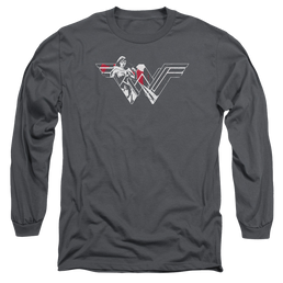 Batman v Superman Wonder Splatter Logo - Men's Long Sleeve T-Shirt Men's Long Sleeve T-Shirt Batman   