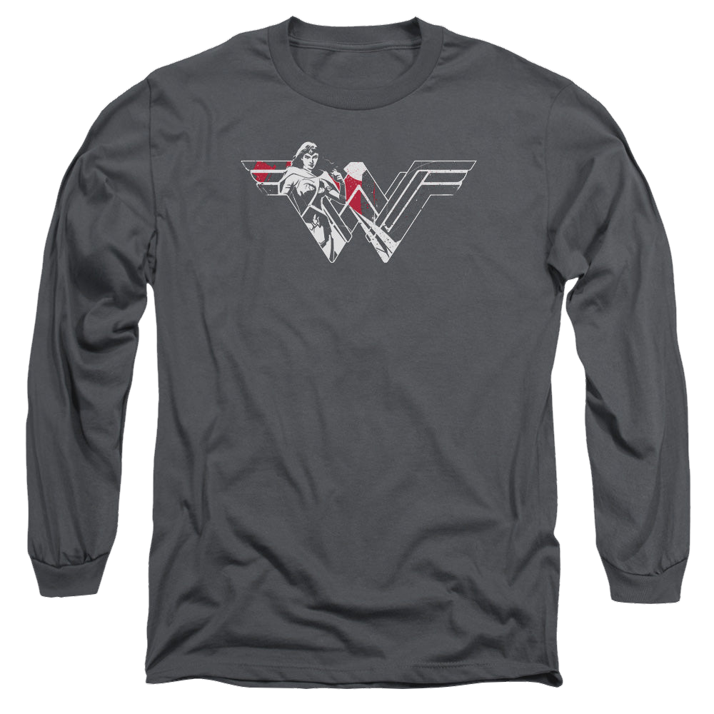 Batman v Superman Wonder Splatter Logo - Men's Long Sleeve T-Shirt Men's Long Sleeve T-Shirt Batman   