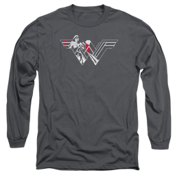 Batman v Superman Wonder Splatter Logo - Men's Long Sleeve T-Shirt Men's Long Sleeve T-Shirt Batman   