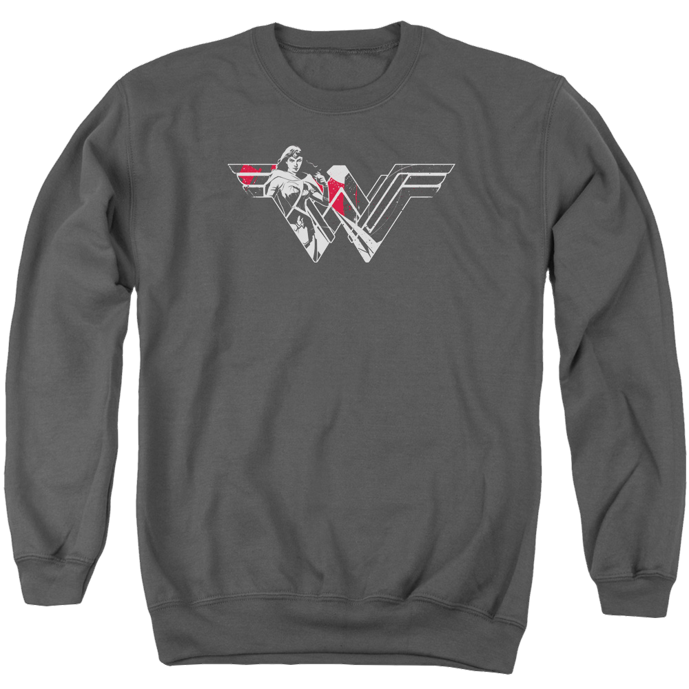 Batman v Superman Wonder Splatter Logo - Men's Crewneck Sweatshirt Men's Crewneck Sweatshirt Batman   