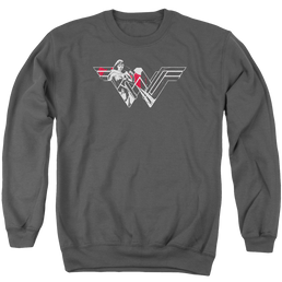 Batman v Superman Wonder Splatter Logo - Men's Crewneck Sweatshirt Men's Crewneck Sweatshirt Batman   