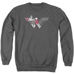 Batman v Superman Wonder Splatter Logo - Men's Crewneck Sweatshirt Men's Crewneck Sweatshirt Batman   