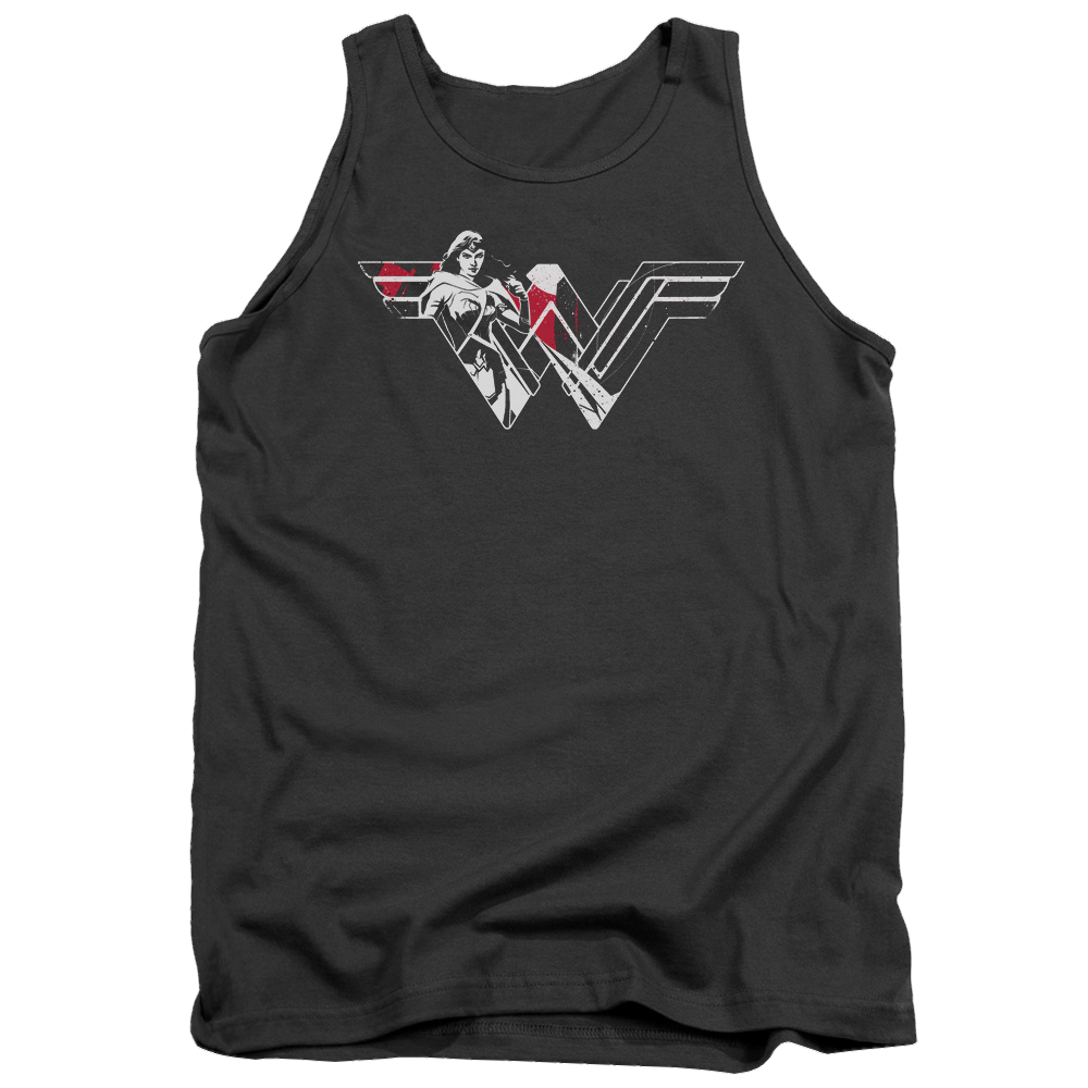 Batman v Superman Wonder Splatter Logo - Men's Tank Top Men's Tank Batman   
