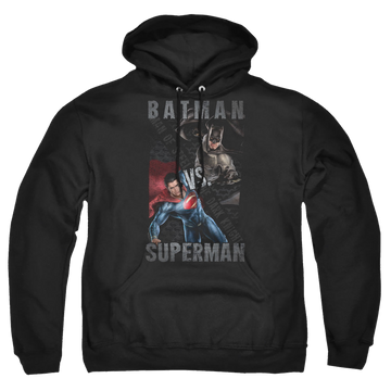 Batman v Superman Hero Split - Pullover Hoodie Pullover Hoodie Batman   