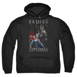 Batman v Superman Hero Split - Pullover Hoodie Pullover Hoodie Batman   