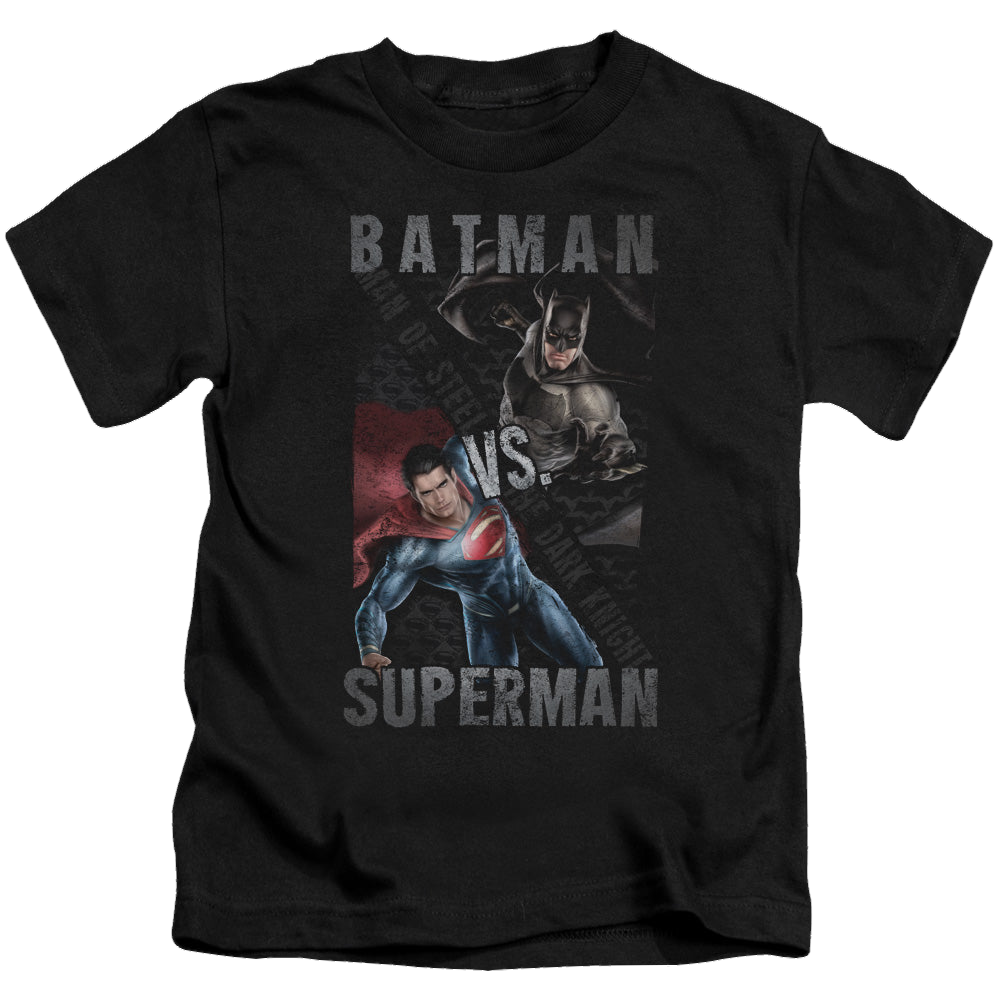 Batman v Superman Hero Split - Kid's T-Shirt Kid's T-Shirt (Ages 4-7) Batman   