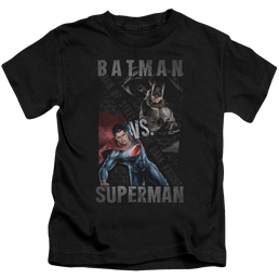 Batman v Superman Hero Split - Kid's T-Shirt Kid's T-Shirt (Ages 4-7) Batman   